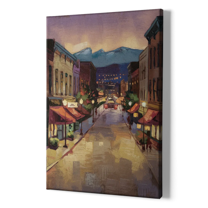 Park City Historic Main Street - Canvas Print Art Sides