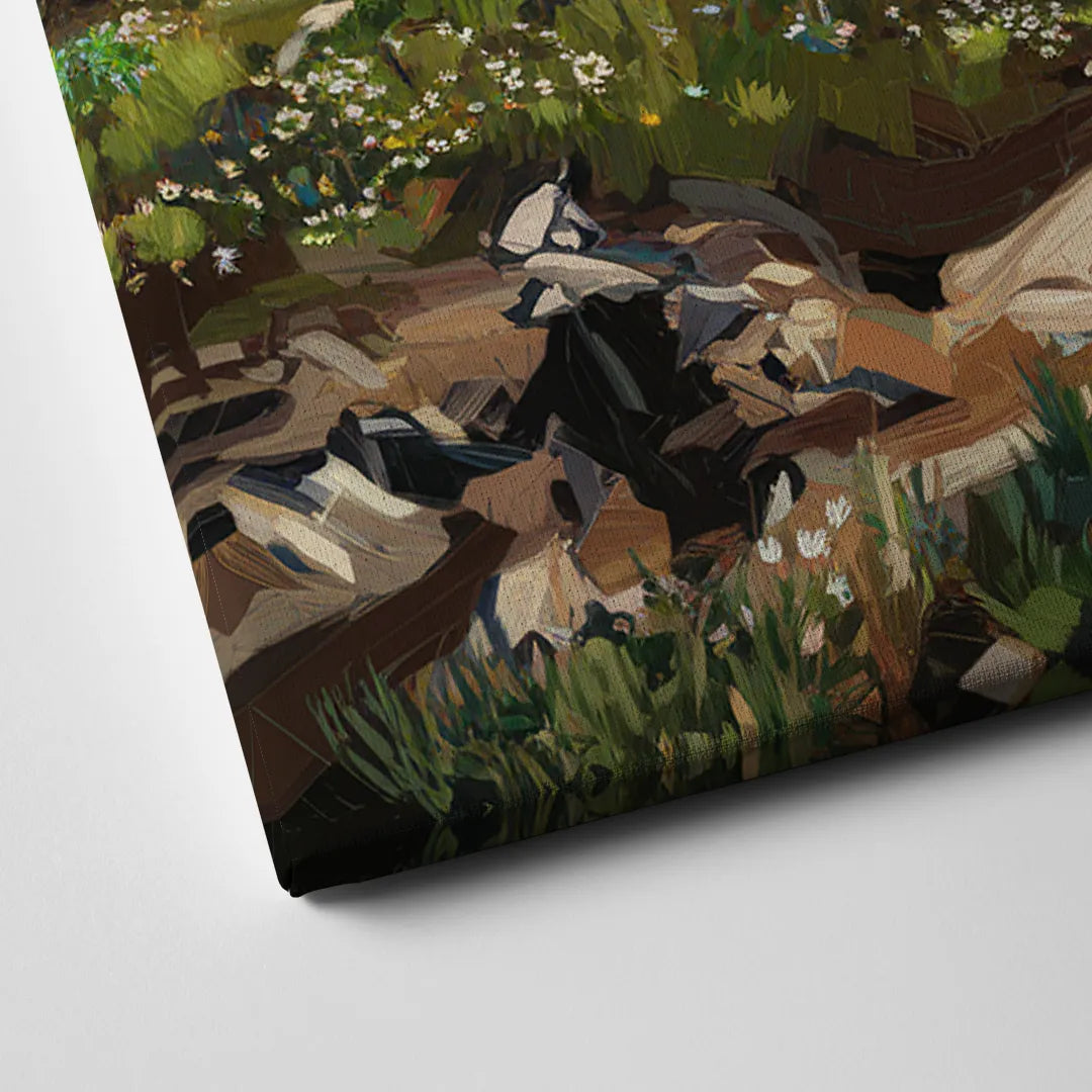 Washington State Mountain View Canvas Close Up