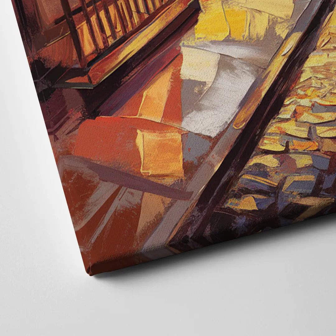 Sacramento Historic Old Town Canvas Close Up