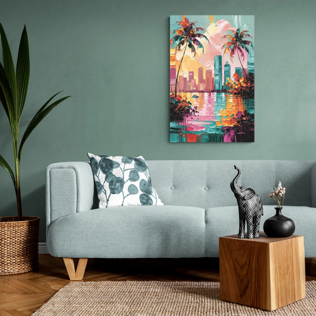 Tampa Bay Coastal Charm - Canvas Wall Art Living Room