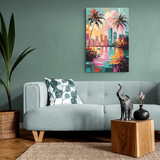 Tampa Bay Coastal Charm - Canvas Wall Art Living Room