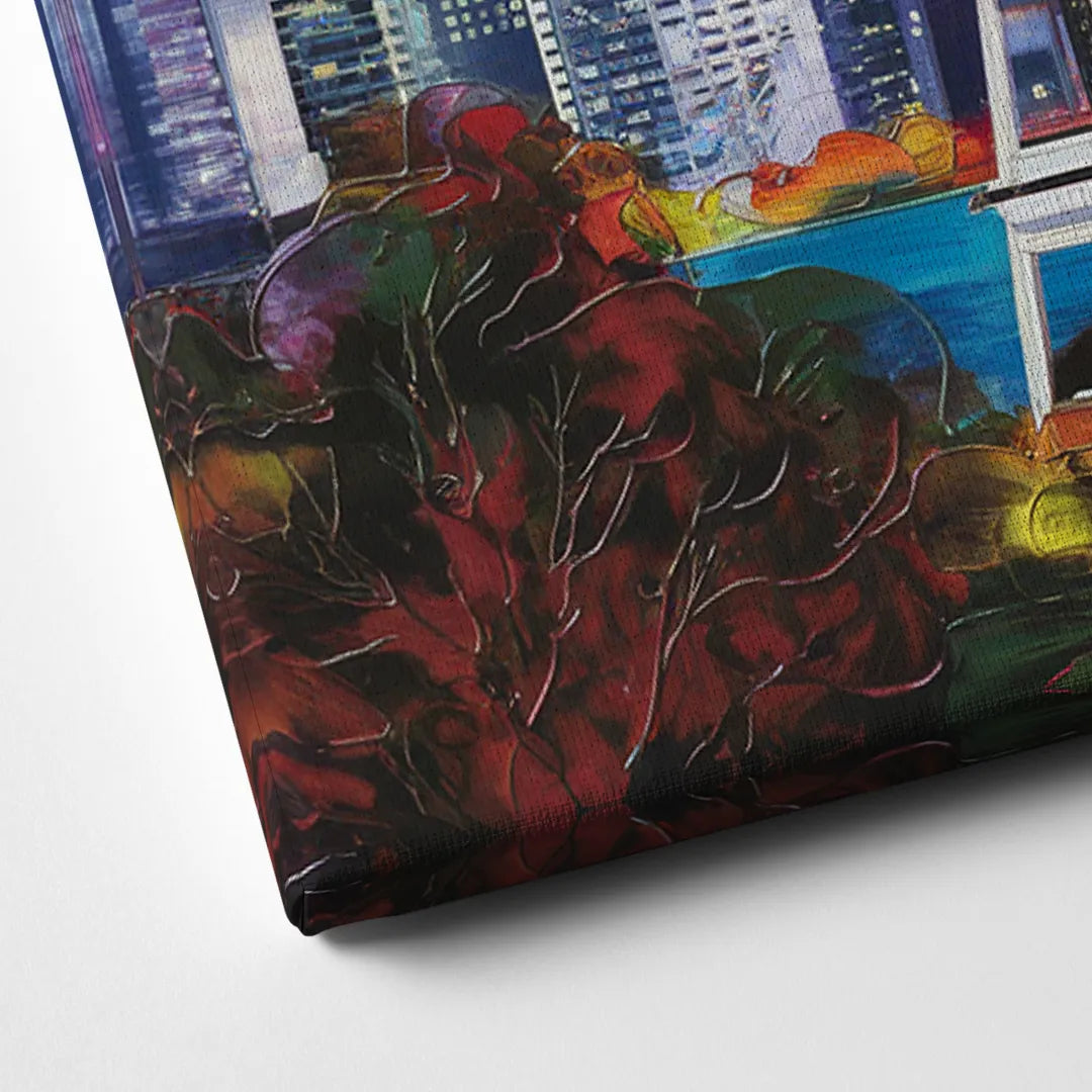 Seattle Space Needle View Canvas Close Up
