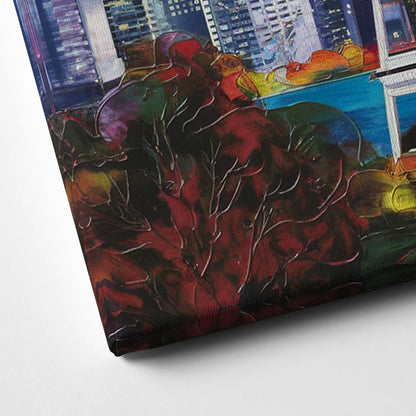 Seattle Space Needle View Canvas Close Up