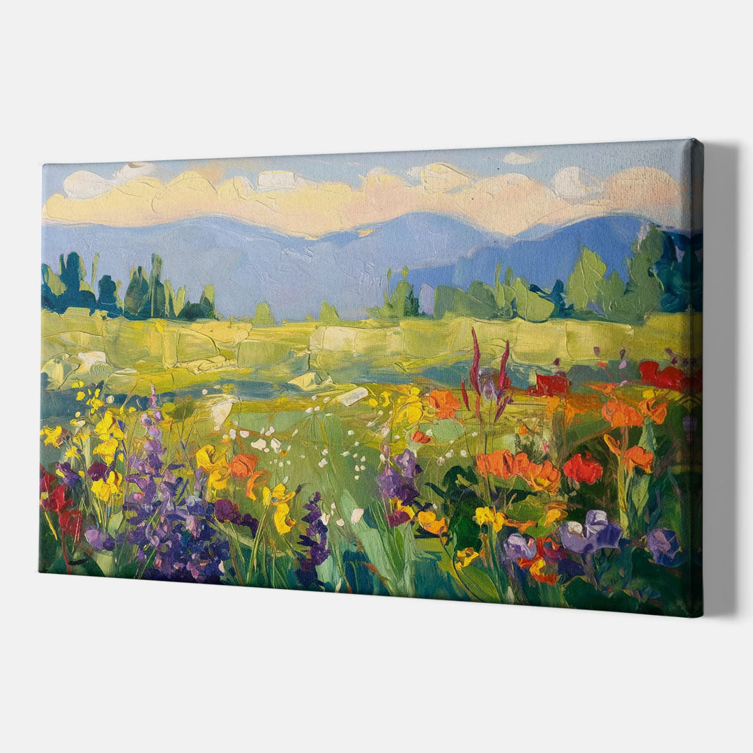 Breckenridge Summer Wildflowers - Canvas Wall Art Indoor