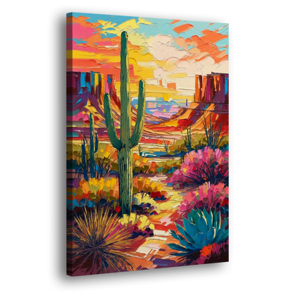 Chandler Vibrant Southwest - Canvas Print Art Sides