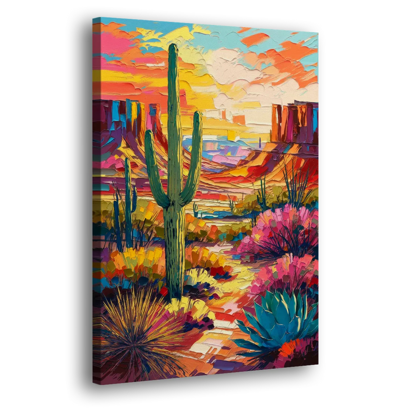 Chandler Vibrant Southwest - Canvas Print Art Sides