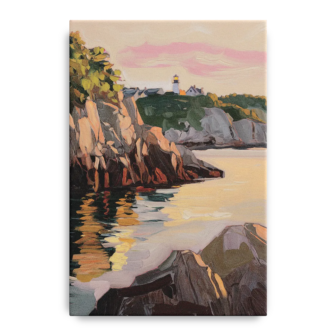 Bar Harbor Scenic Coastline - Canvas Wall Art