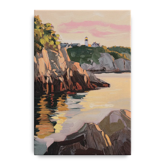 Bar Harbor Scenic Coastline - Canvas Wall Art