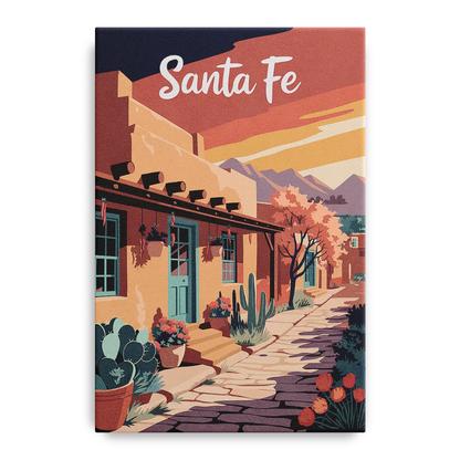 Santa Fe Southwest Charm - Canvas Wall Art