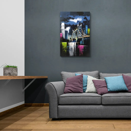 Sacramento Urban Street Art - Canvas Wall Art Living Room