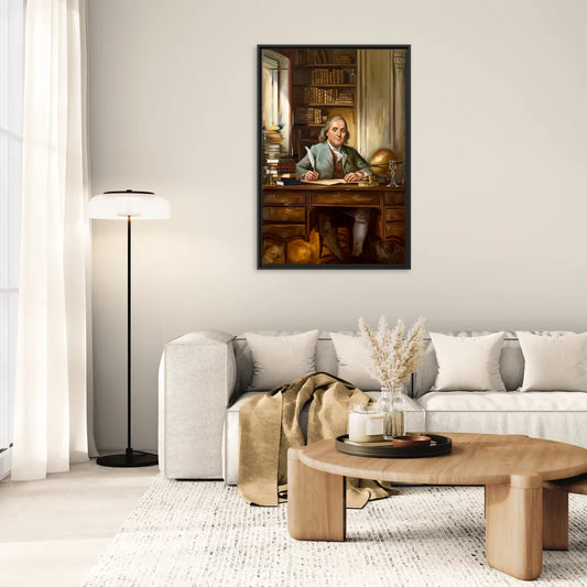Franklin Timeless Elegance - Living Room Black Frame Canvas