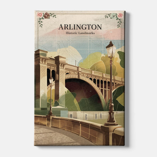 Arlington Historic Landmarks - Canvas Wall Art