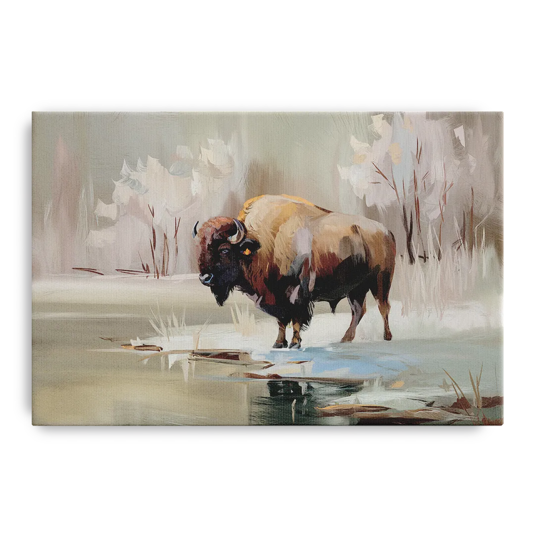 Buffalo Waterfront Serenity - Canvas Wall Art