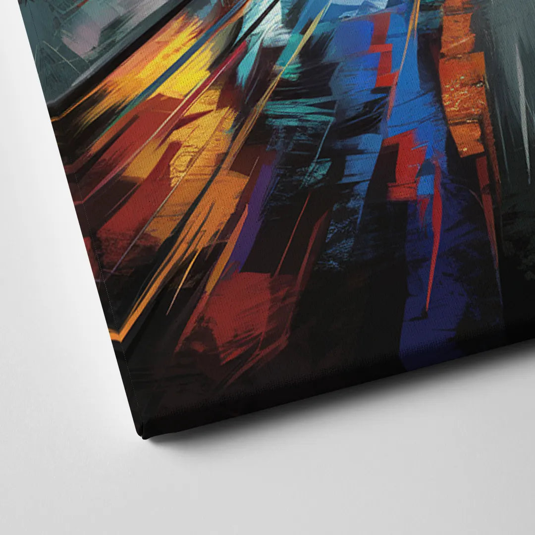Plano Nightlife Glow Neon Canvas Close Up