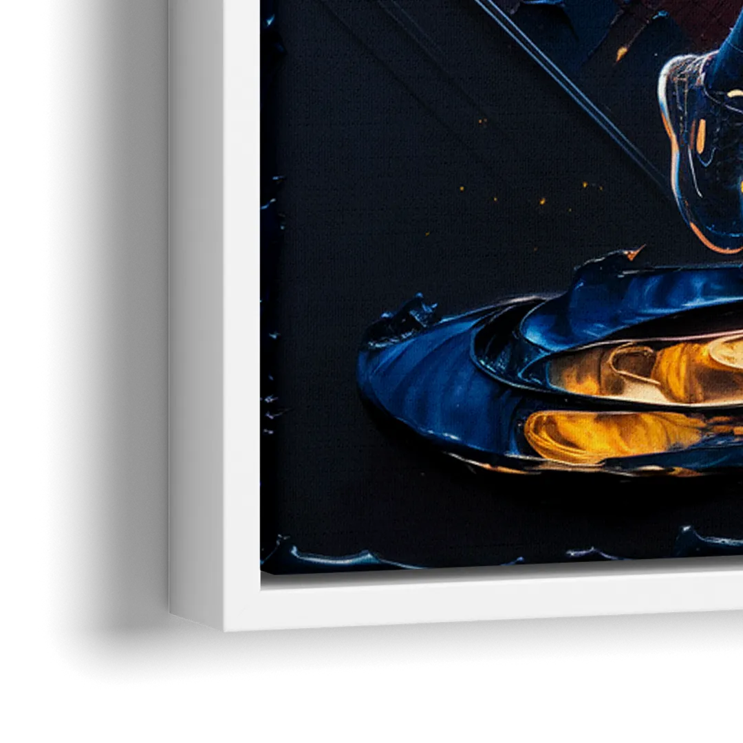 Denver Nuggets Team Spirit - Close-Up White Frame Canvas