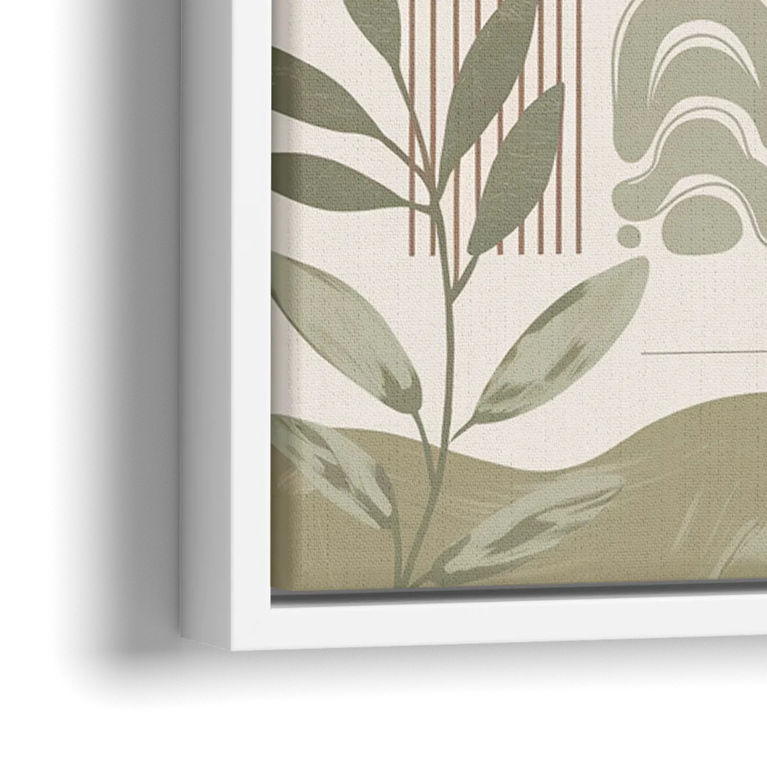 Bozeman Downtown Charm - Close-Up White Frame Canvas