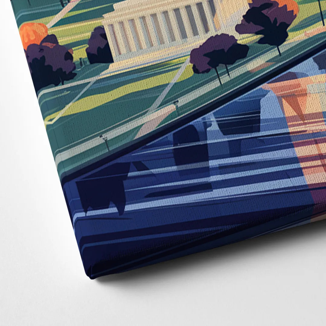 Washington Dc Aerial View Canvas Close Up