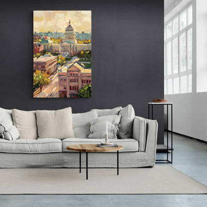 Madison Historic Architecture - Canvas Wall Art Living Room