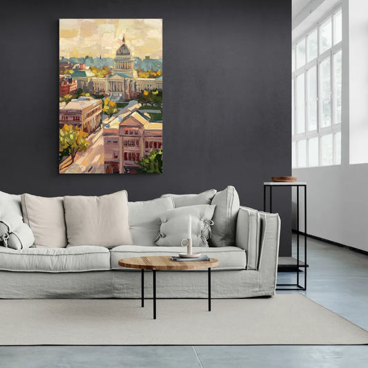 Madison Historic Architecture - Canvas Wall Art Living Room