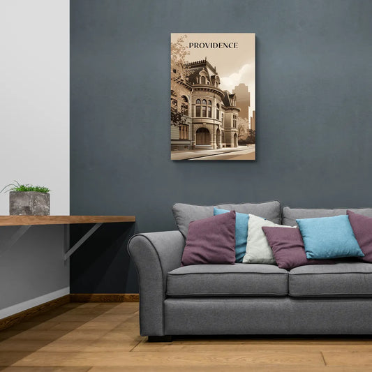 Providence Historic Architecture - Canvas Wall Art Living Room