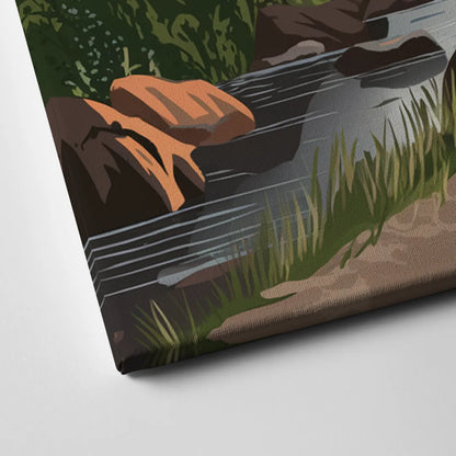 Franklin Nature Trails Canvas Close Up