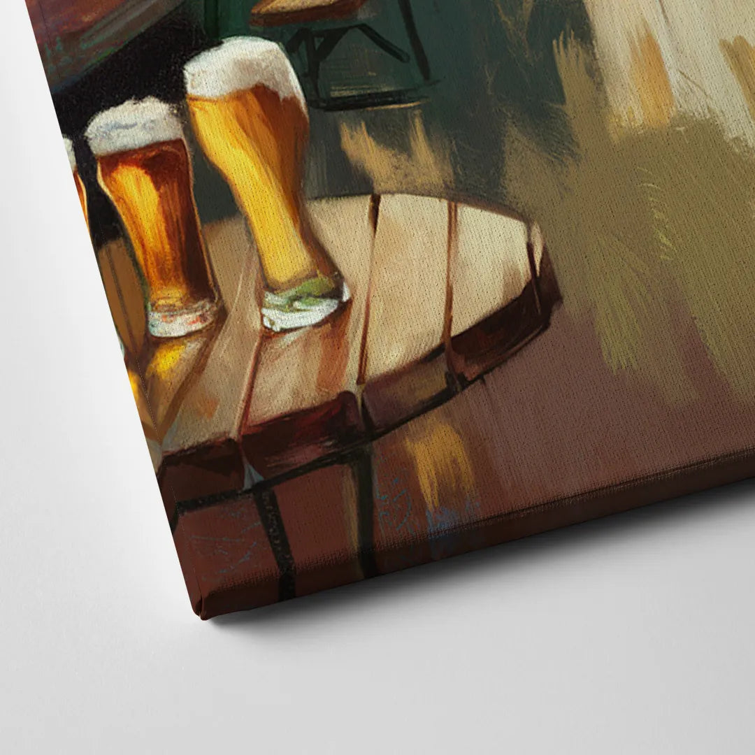 Asheville Local Brewery District Canvas Close Up