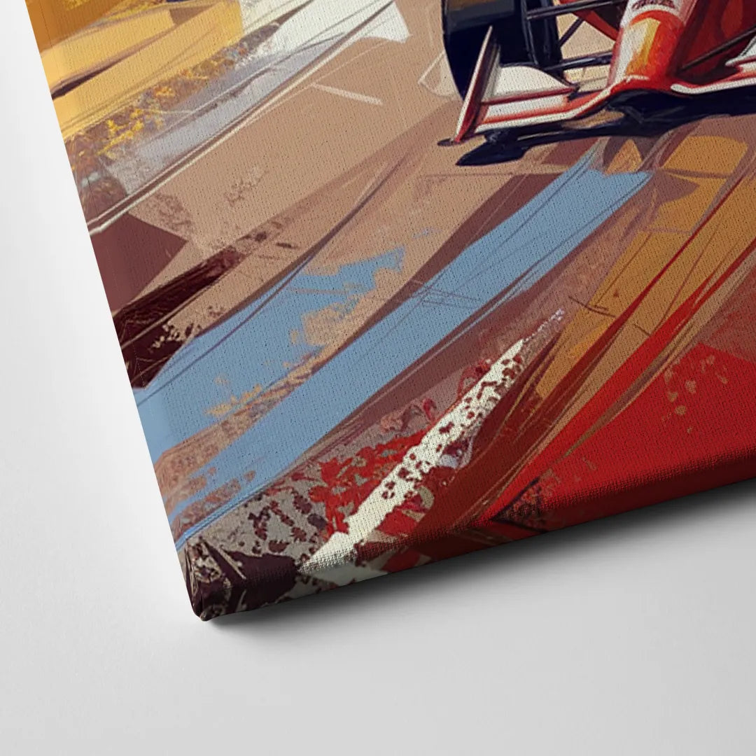 Indianapolis Motor Speedway Racing Scene Canvas Close Up