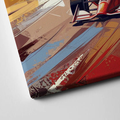 Indianapolis Motor Speedway Racing Scene Canvas Close Up