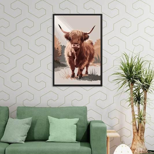 Dunedin Highland Charm - Living Room Black Frame Canvas