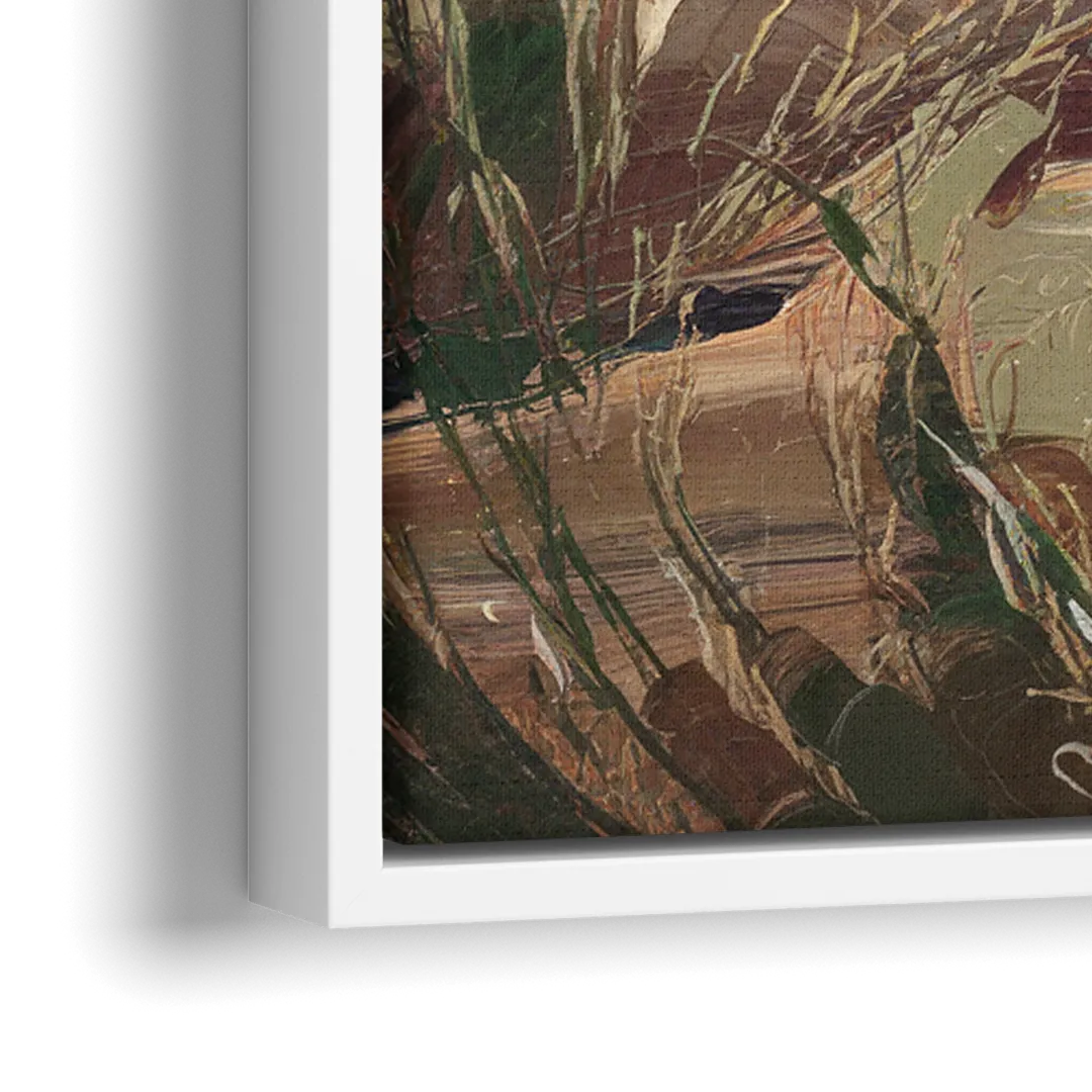 Mesa Mountain Views - Close-Up White Frame Canvas