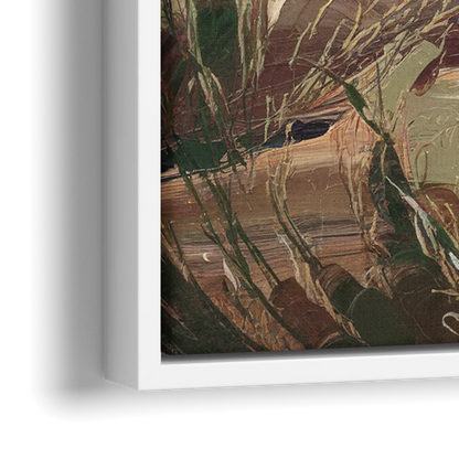 Mesa Mountain Views - Close-Up White Frame Canvas