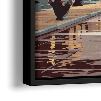 Ashland Historic Downtown - Close-Up Black Frame Canvas