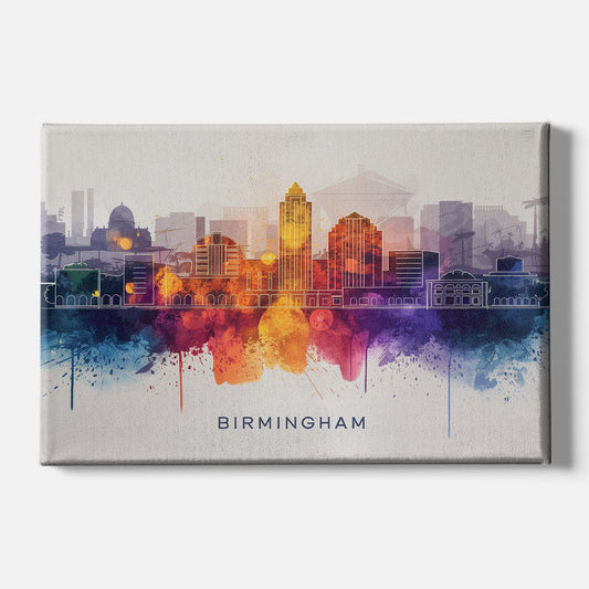 Birmingham Downtown Skyline - Canvas Wall Art