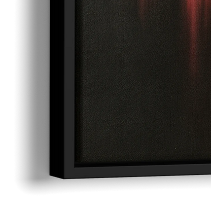 Lancaster Red Rose City Heritage - Close-Up Black Frame Canvas