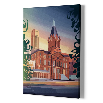 Fort Wayne Historic Landmarks - Canvas Print Art Sides
