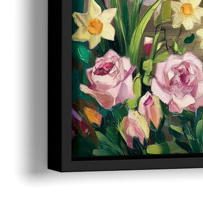 Norfolk Botanical Gardens - Close-Up Black Frame Canvas