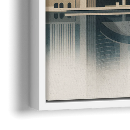 Royal Ontario Museum - Close-Up White Frame Canvas