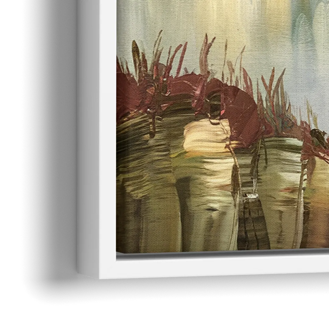 Ashland Mountain View - Close-Up White Frame Canvas