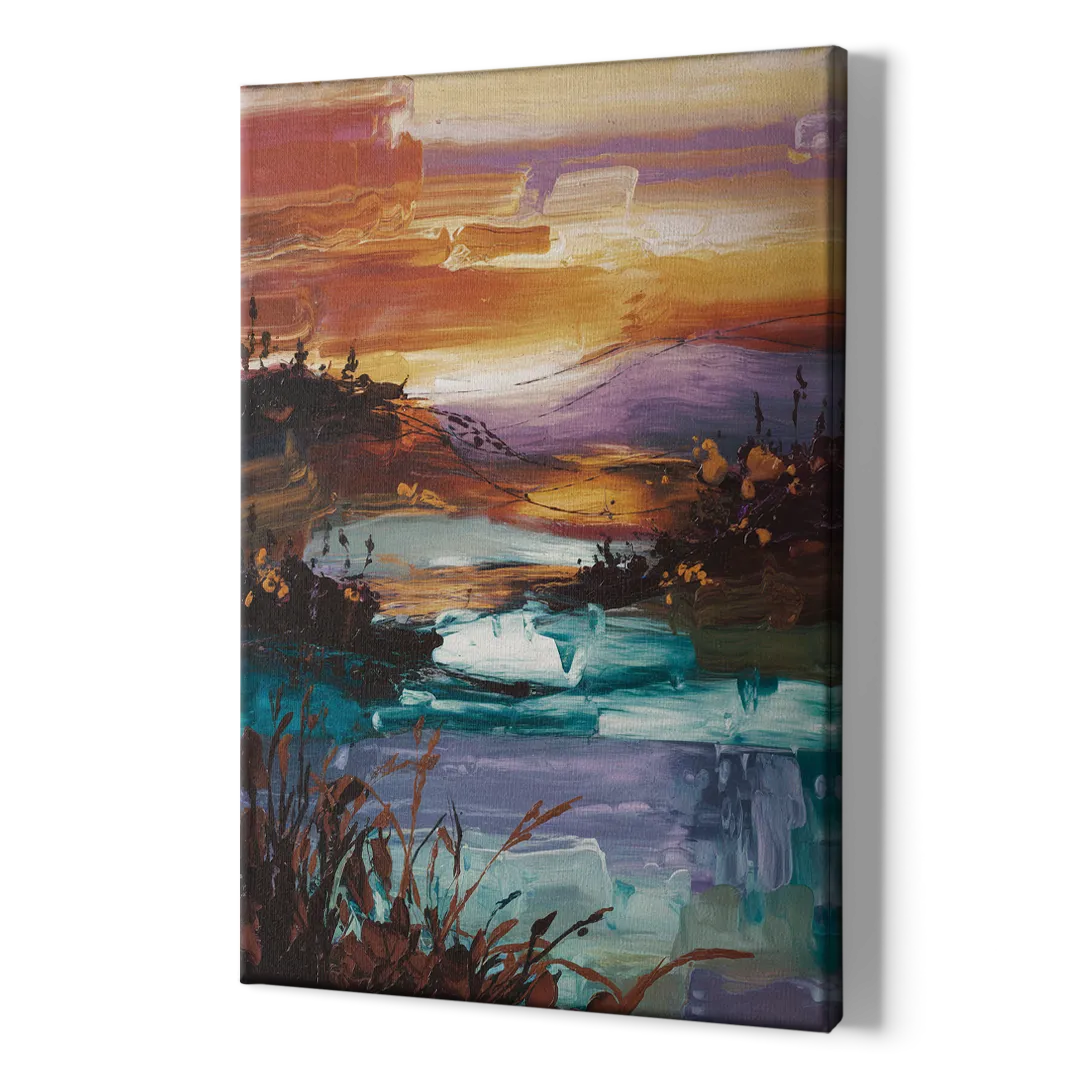 Ashland Evening Glow - Canvas Print Art Sides