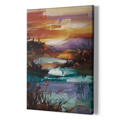 Ashland Evening Glow - Canvas Print Art Sides