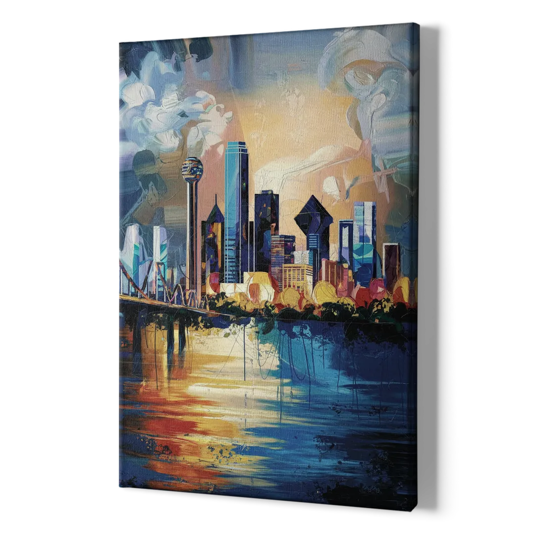 Dallas Unique Perspectives - Canvas Print Art Sides