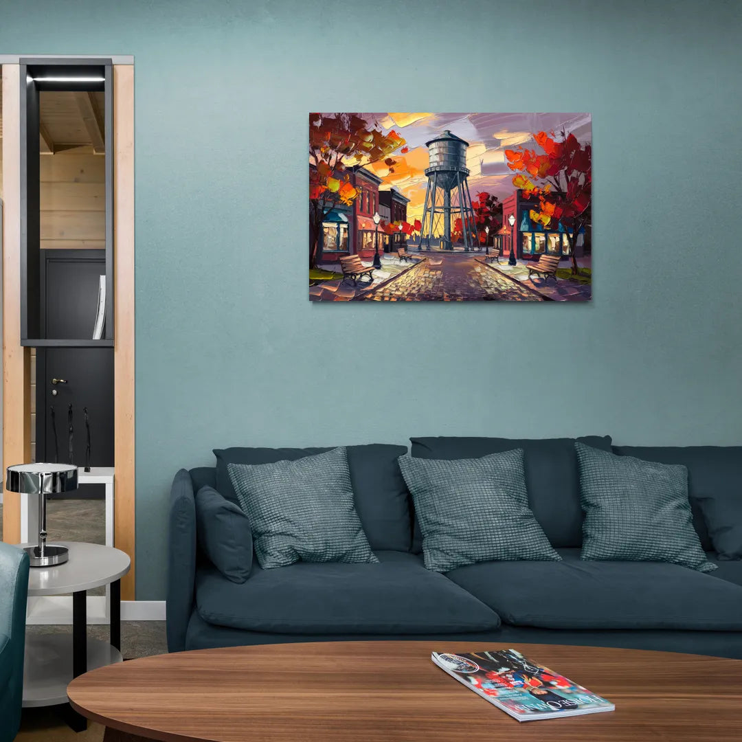 Plano Local Landmarks - Canvas Wall Art Living Room
