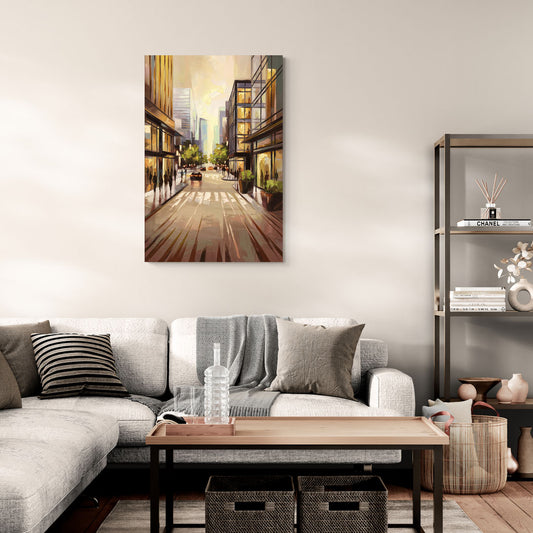 Arlington Urban Streets - Canvas Wall Art Living Room