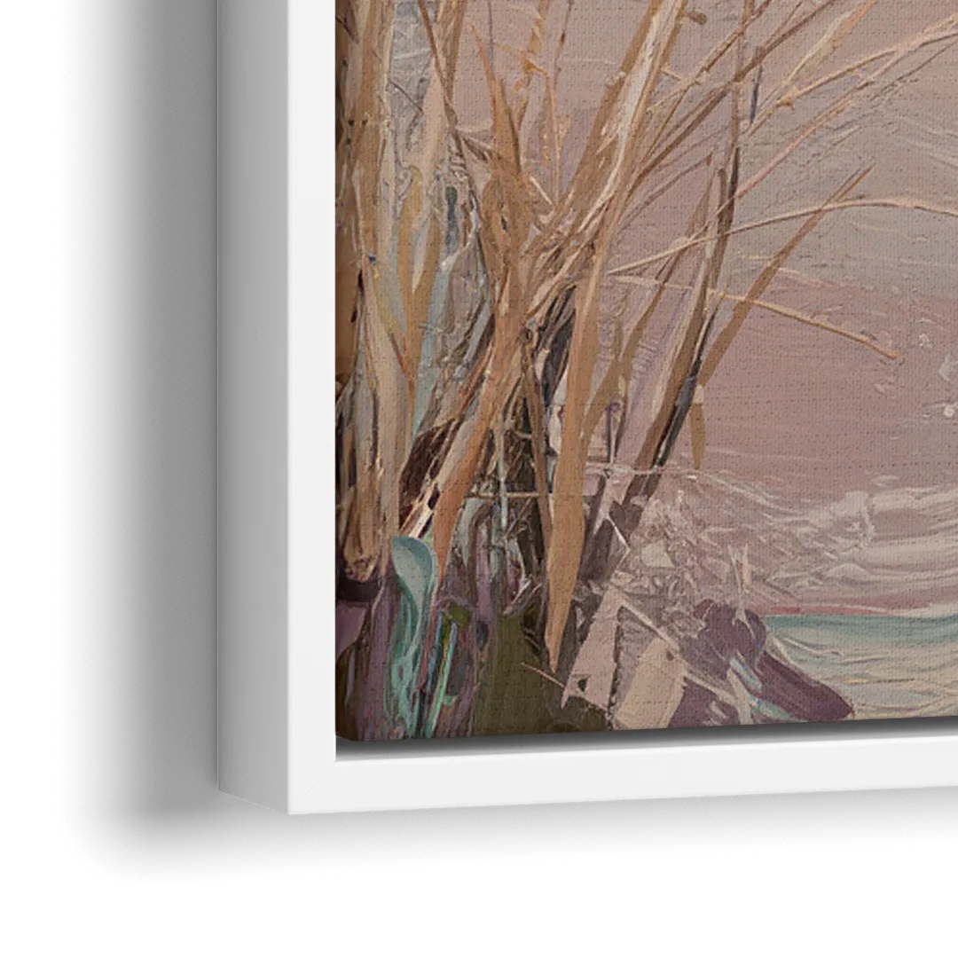Myrtle Beach Atlantic Breeze - Close-Up White Frame Canvas