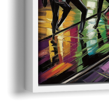 New Orleans Symbols of Culture - Close-Up White Frame Canvas