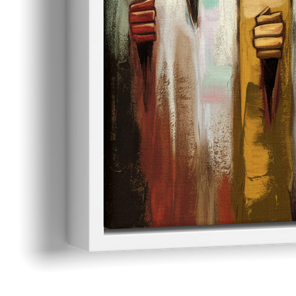 Birmingham Civil Rights District - Close-Up White Frame Canvas