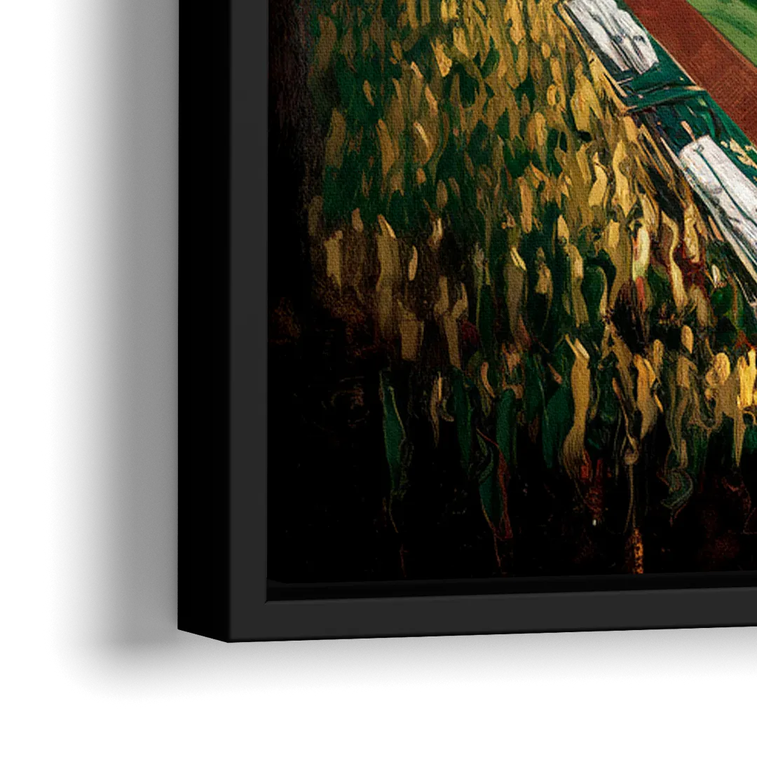 Oakland Athletics Stadium - Close-Up Black Frame Canvas