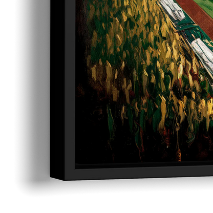 Oakland Athletics Stadium - Close-Up Black Frame Canvas