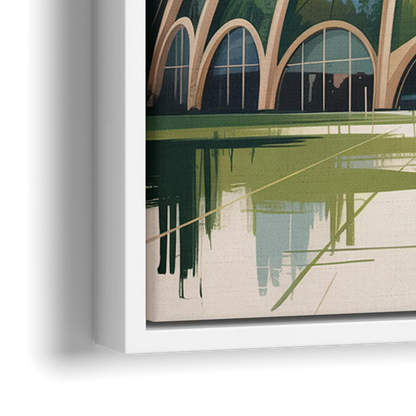 Montreal Biodome Wonder - Close-Up White Frame Canvas