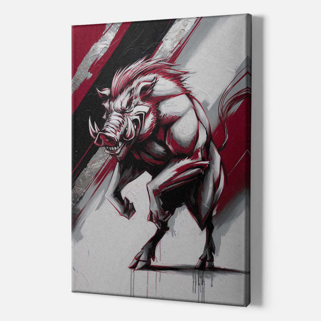 Little Rock Razorbacks Tribute - Canvas Wall Art Indoor